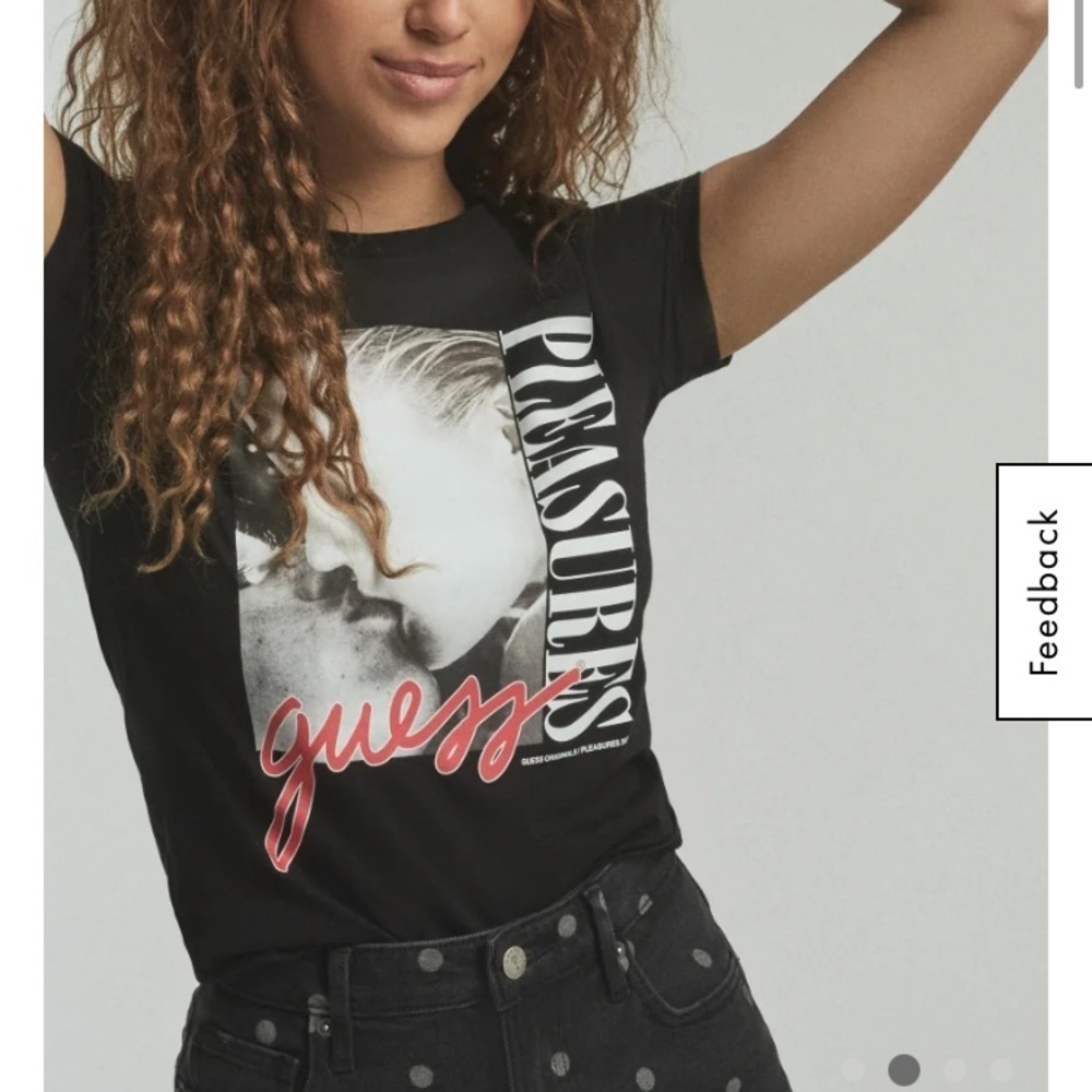 New GUESS Originals x PLEASURES Baby Tee